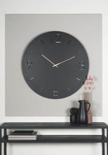 SPINDER DESIGN Time vgur, rund - sort stl (80)