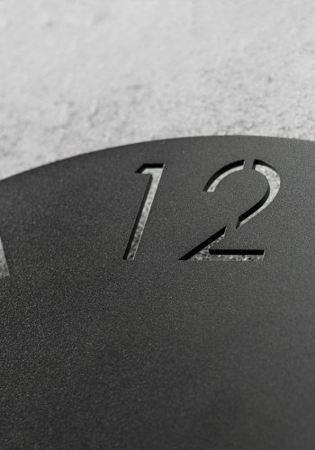 SPINDER DESIGN Time vgur, rund - sort stl (80)