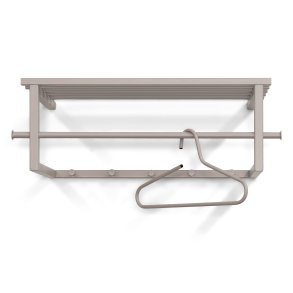 SPINDER DESIGN Marco Color Edition hattehylde, m. 5 knager og 1 bjlestang - silky taupe stl