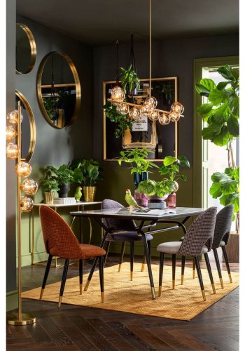 KARE DESIGN Scala Balls guldfarvet loftlampe - glas og stl (150cm)