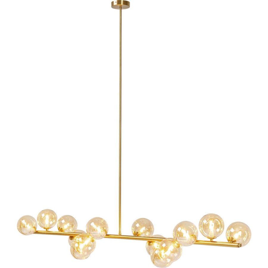KARE DESIGN Scala Balls guldfarvet loftlampe - glas og stl (150cm)