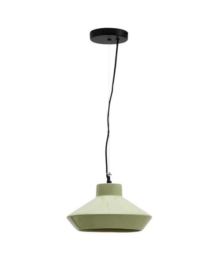 KAVE HOME Portol grn keramisk loftslampe