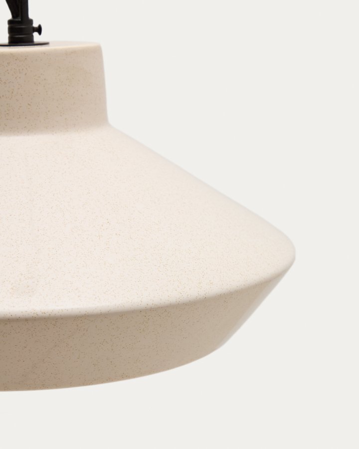 KAVE HOME Portol beige keramisk loftslampe