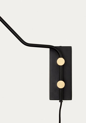 KAVE HOME Jex vglampe lavet af sortmalet metal