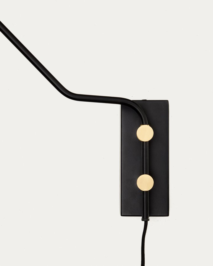 KAVE HOME Jex vglampe lavet af sortmalet metal