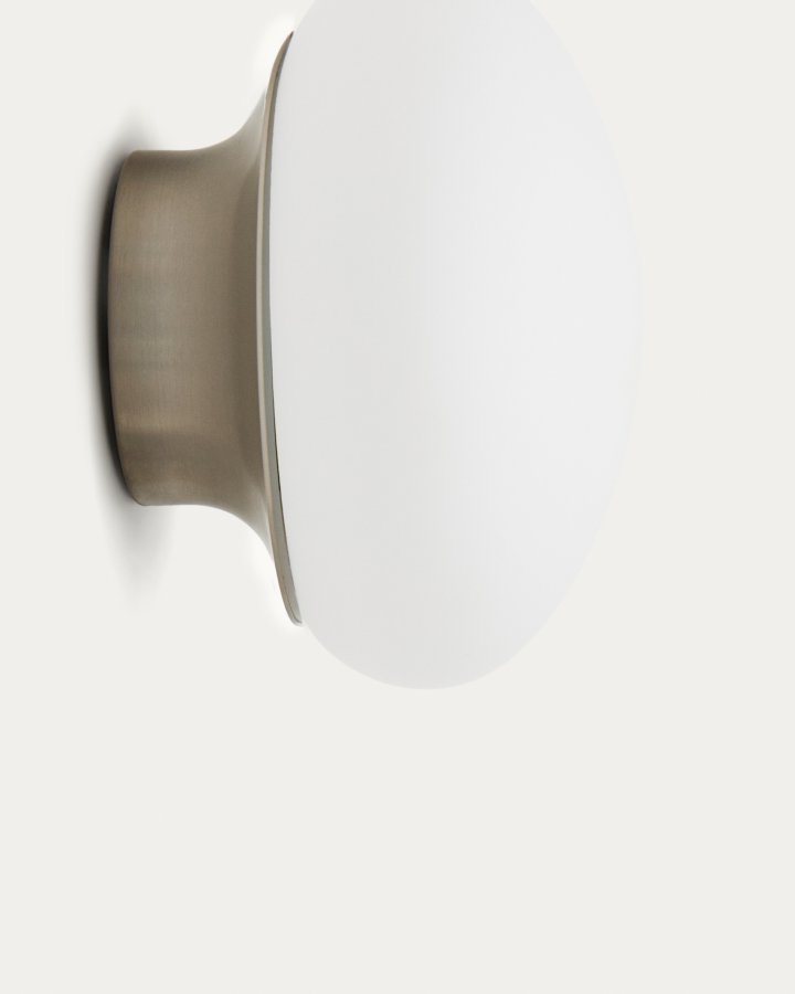 KAVE HOME Bamila vglampe i rget glas og nikkel Ã˜15cm