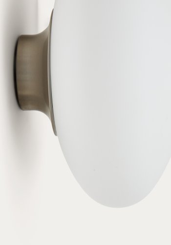 KAVE HOME Bamila rget glas og nikkel vglampe Ã˜25cm