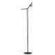 KAVE HOME Orey sort metal gulvlampe med multi-position spotlight
