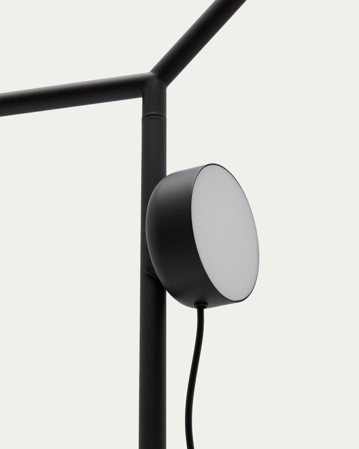 KAVE HOME Orey sort metal gulvlampe med multi-position spotlight