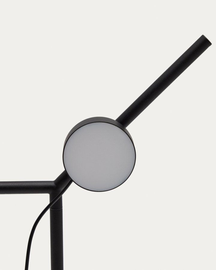 KAVE HOME Orey sort metal gulvlampe med multi-position spotlight