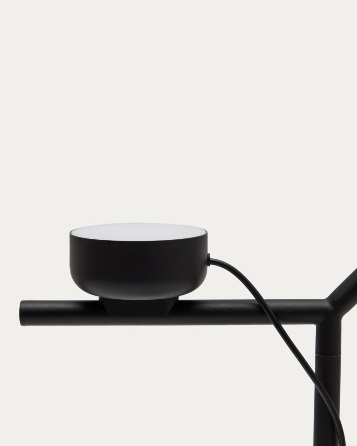 KAVE HOME Orey sort metal gulvlampe med multi-position spotlight