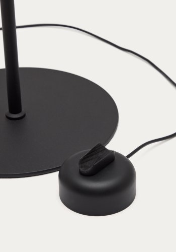 KAVE HOME Orey sort metal gulvlampe med multi-position spotlight