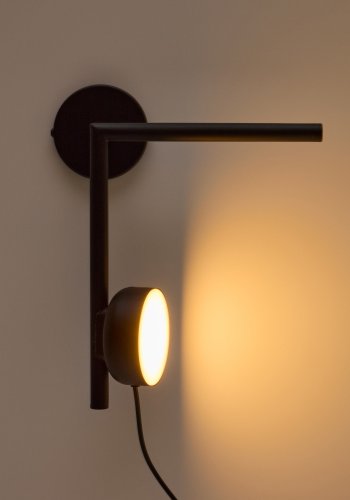 KAVE HOME Orey sort metal vgmonteret lysarmatur med multi-position spotlight