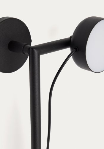 KAVE HOME Orey sort metal vgmonteret lysarmatur med multi-position spotlight