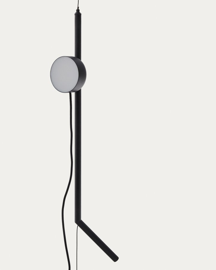 KAVE HOME Orey sort metal lampestander med multi-position spotlight