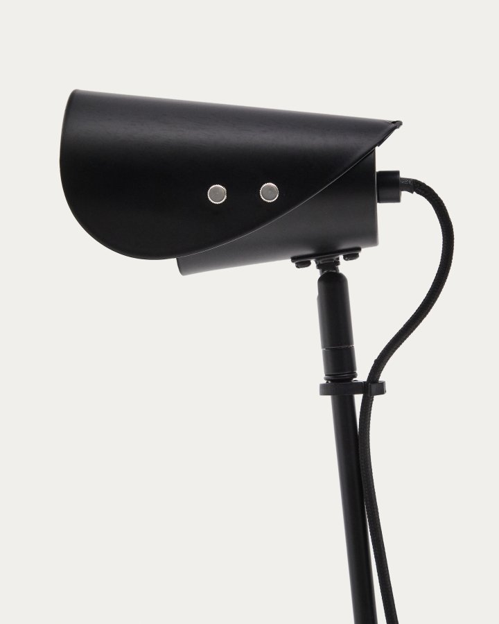 KAVE HOME Jula skrivebordslampe med klemme i sort metal
