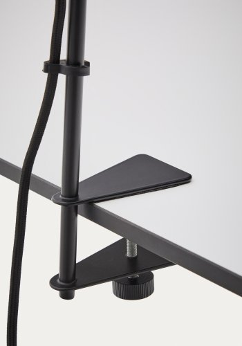 KAVE HOME Jula skrivebordslampe med klemme i sort metal