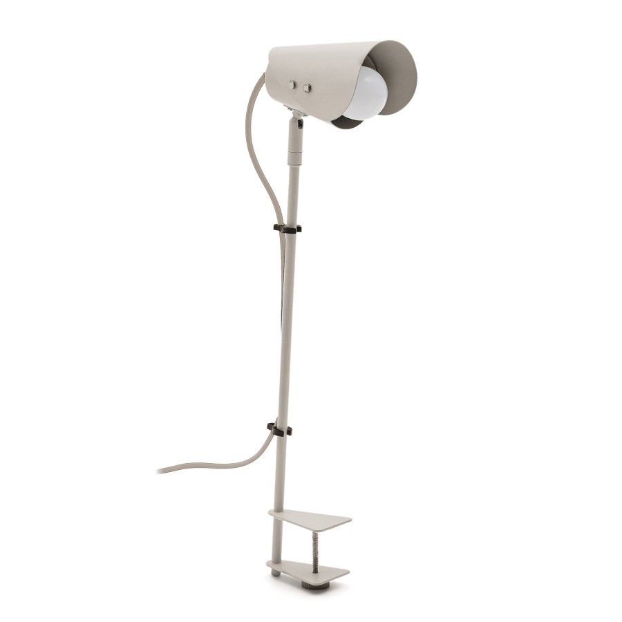 KAVE HOME Jula skrivebordslampe med klemme i grt metal