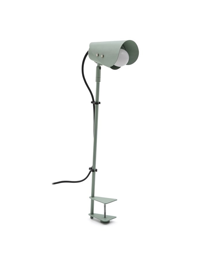 KAVE HOME Jula skrivebordslampe med klemme i grnt metal