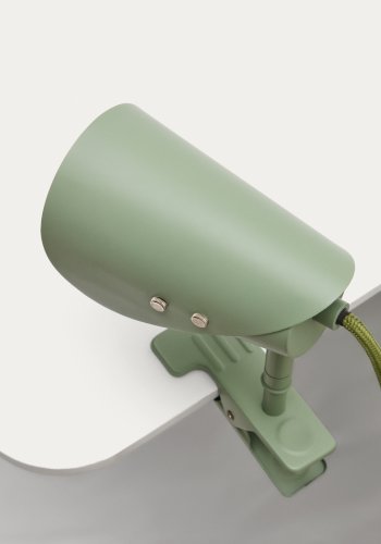 KAVE HOME Jula lille lampe med klemme i grnt metal