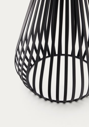 KAVE HOME Reiba solar bordlampe i sort metal