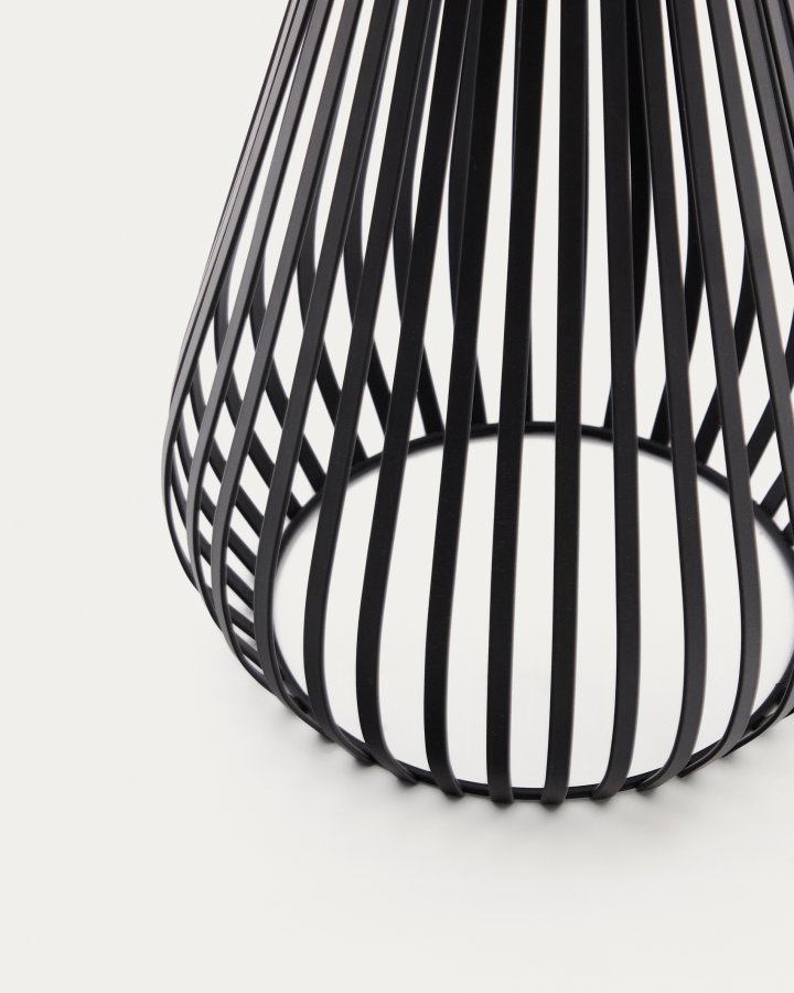 KAVE HOME Reiba solar bordlampe i sort metal