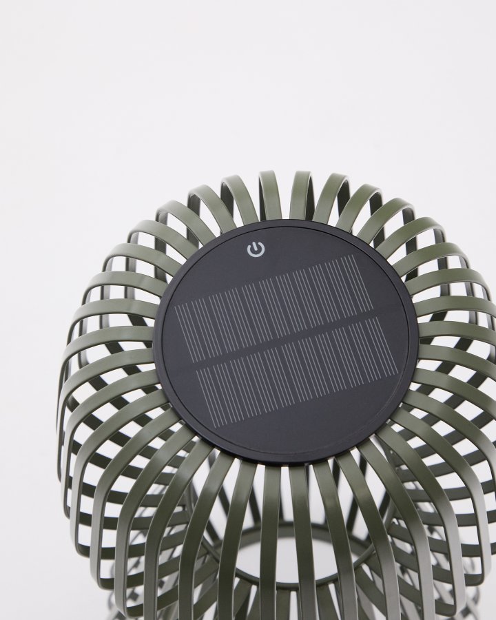 KAVE HOME Reiba solbordslampe i grn metal