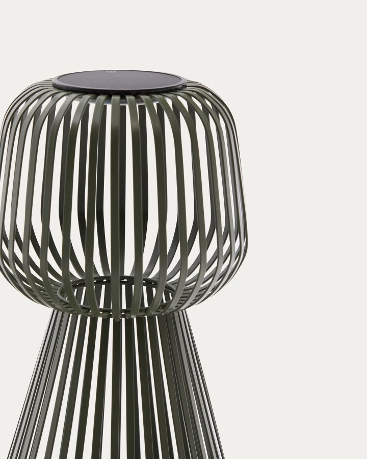 KAVE HOME Reiba solbordslampe i grn metal