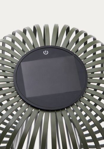 KAVE HOME Reiba grn metal solcellegulvlampe