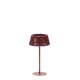 KAVE HOME Aldet udendrs solcelle bordlampe, brbar - terracotta tovsnor og aluminium