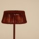 KAVE HOME Aldet udendrs solcelle bordlampe, brbar - terracotta tovsnor og aluminium