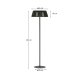 KAVE HOME Aldet udendrs solcelle gulvlampe, brbar - grn tovsnor og aluminium (46)