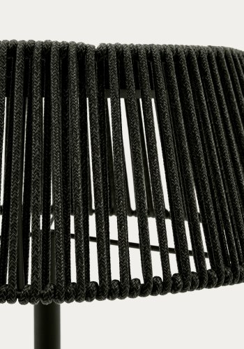 KAVE HOME Aldet udendrs solcelle gulvlampe, brbar - grn tovsnor og aluminium (46)