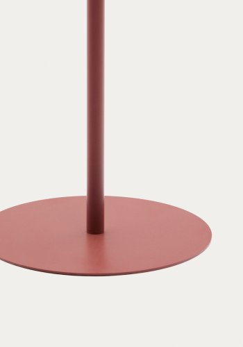 KAVE HOME Aldet udendrs solcelle gulvlampe, brbar - terracotta tovsnor og aluminium (46)