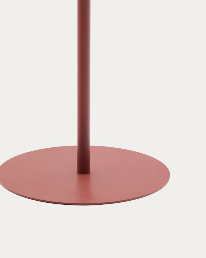KAVE HOME Aldet udendrs solcelle gulvlampe, brbar - terracotta tovsnor og aluminium (46)