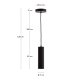 KAVE HOME Andia loftlampe - sort aluminium