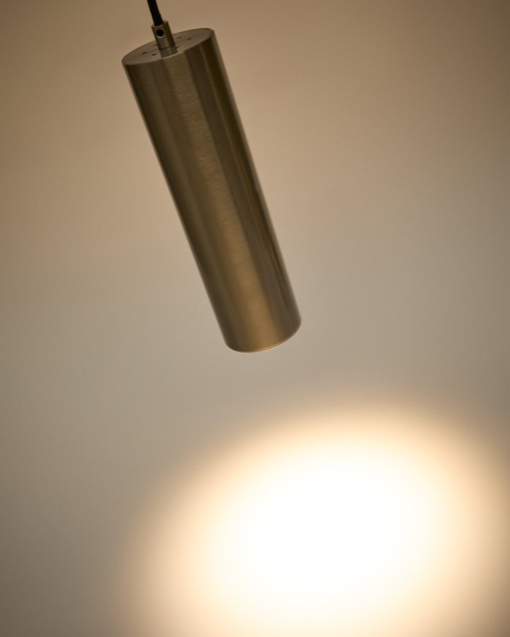 KAVE HOME Andia loftlampe - brstet slv aluminium