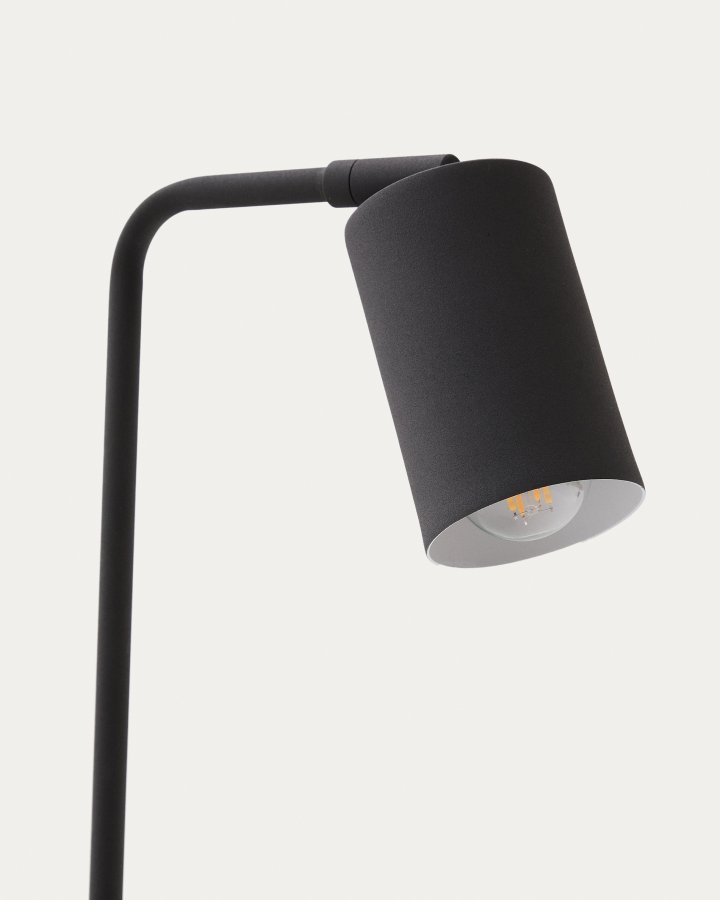 KAVE HOME Manie skrivebordslampe i metal i metal med sort stbejernseffekt finish