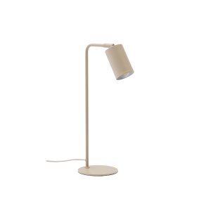 KAVE HOME Manie skrivebordslampe i metal med beige struktureret finish