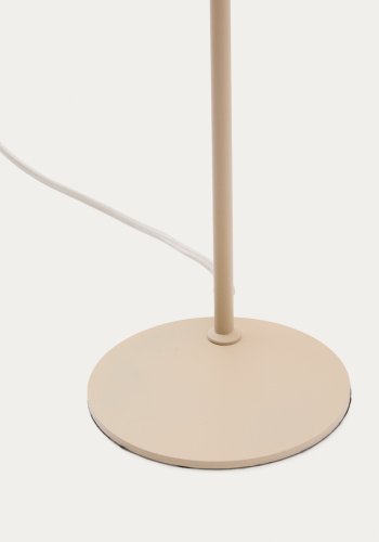 KAVE HOME Manie skrivebordslampe i metal med beige struktureret finish