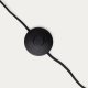 KAVE HOME Manie gulvlampe i metal med sort stbejernseffekt finish