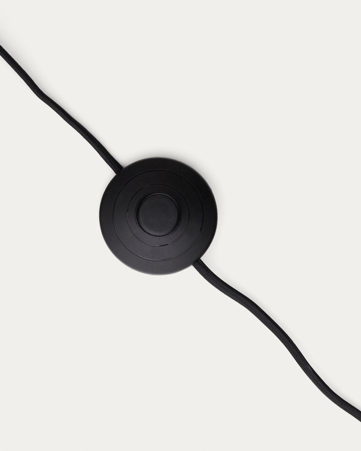 KAVE HOME Manie gulvlampe i metal med sort stbejernseffekt finish