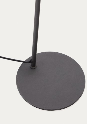 KAVE HOME Manie gulvlampe i metal med sort stbejernseffekt finish