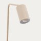 KAVE HOME Manie gulvlampe i metal med beige struktureret finish
