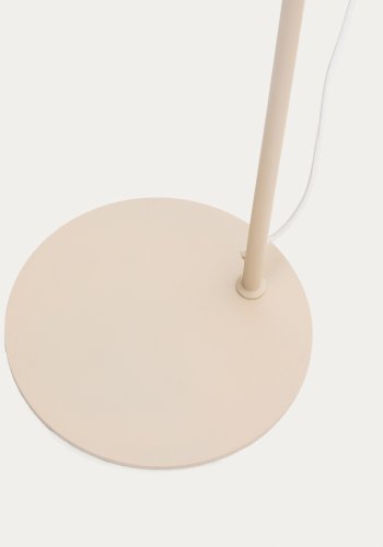 KAVE HOME Manie gulvlampe i metal med beige struktureret finish
