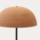 KAVE HOME Nibla gulvlampe i sort metal med skrm i terracottaeffekt