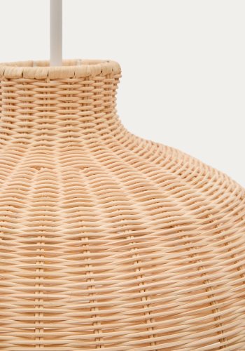 KAVE HOME Ennia rattan lampeskrm med let finish 38cm