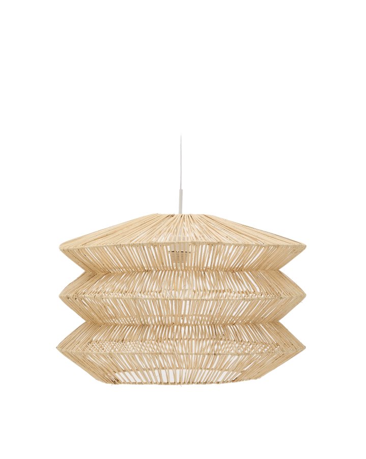 KAVE HOME Dakit loftslampeskrm i X med lys finish 60 x 40cm