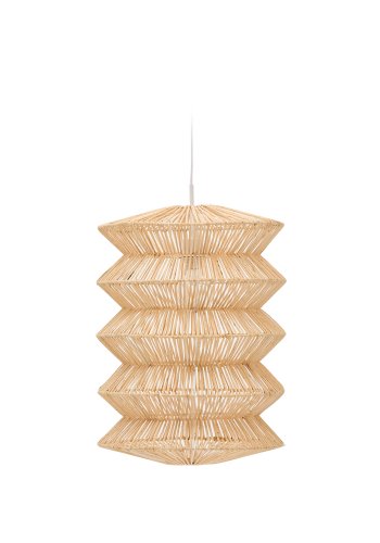 KAVE HOME Dakit loftslampeskrm i X med lys finish 40 x 54cm