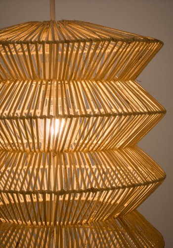 KAVE HOME Dakit loftslampeskrm i X med lys finish 40 x 54cm